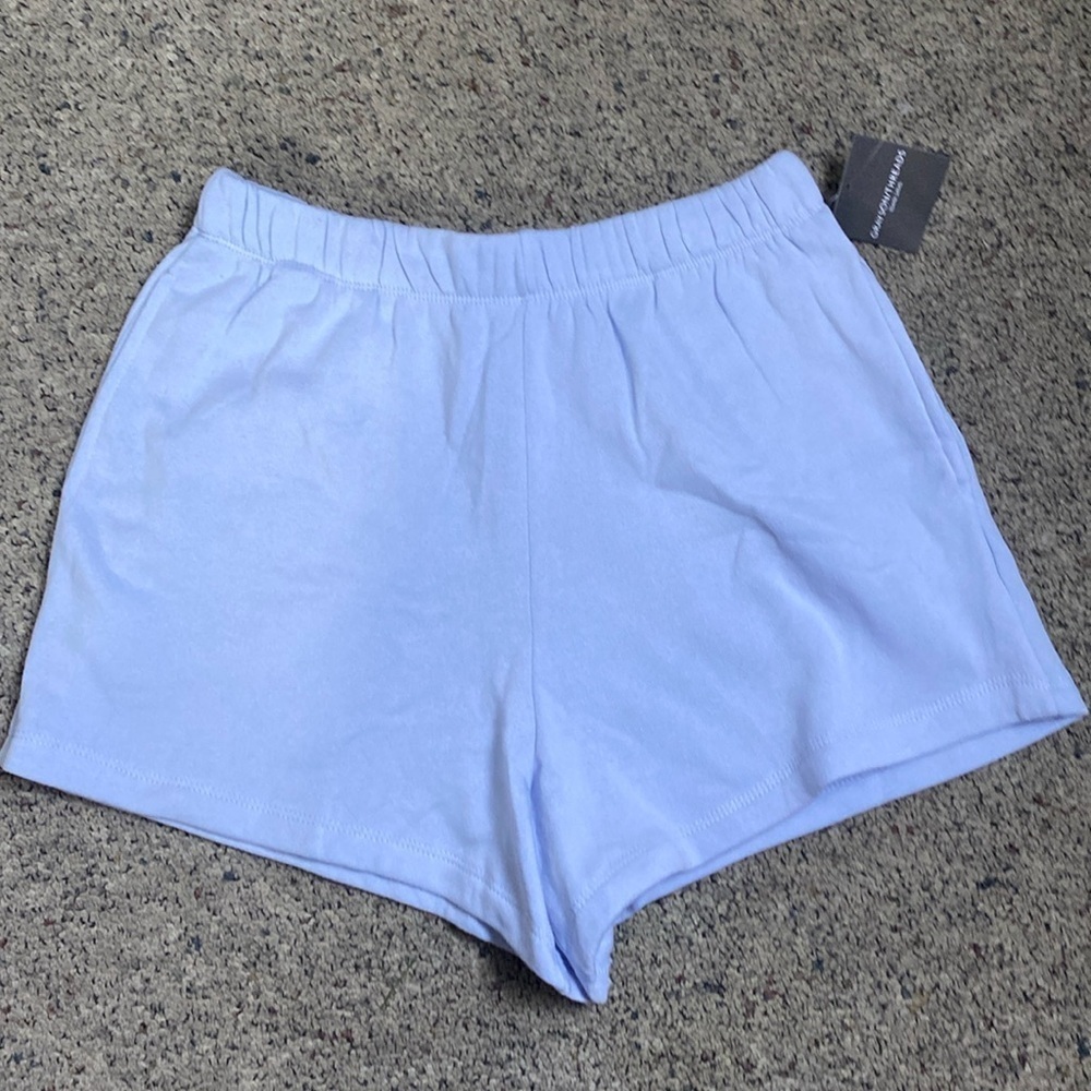 Grayson Threads Black Label Light Blue Sweatshorts Sz L 3.5” Inseam NWT
